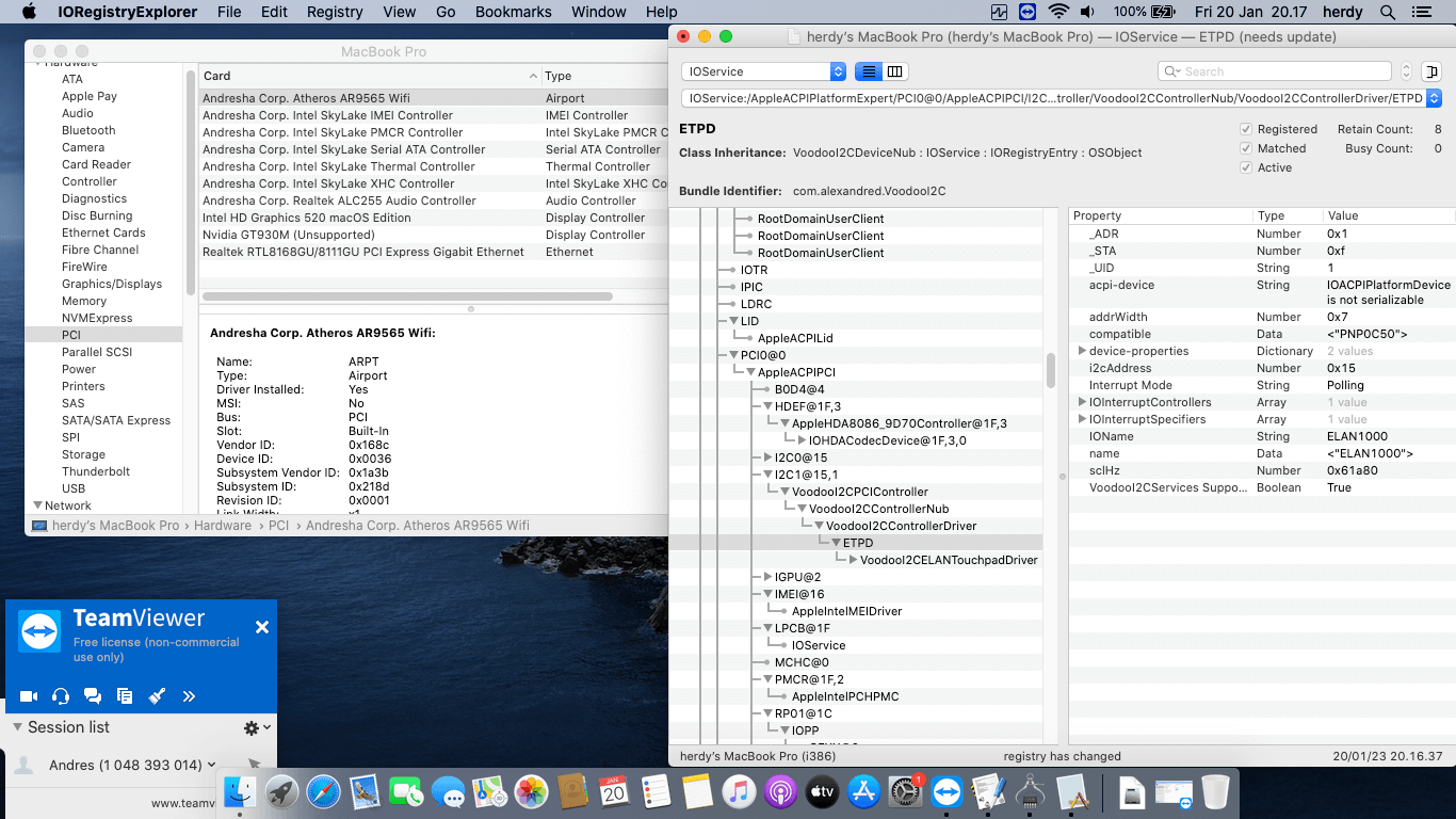 Asus A556U FXX039T [SkyLake   Intel HD 520 + I2C]   OpenCore 10